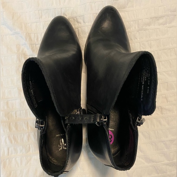 Frye Judith Ankle Leather Double Zip Boots Booties Black size 8.5 - Picture 8 of 9